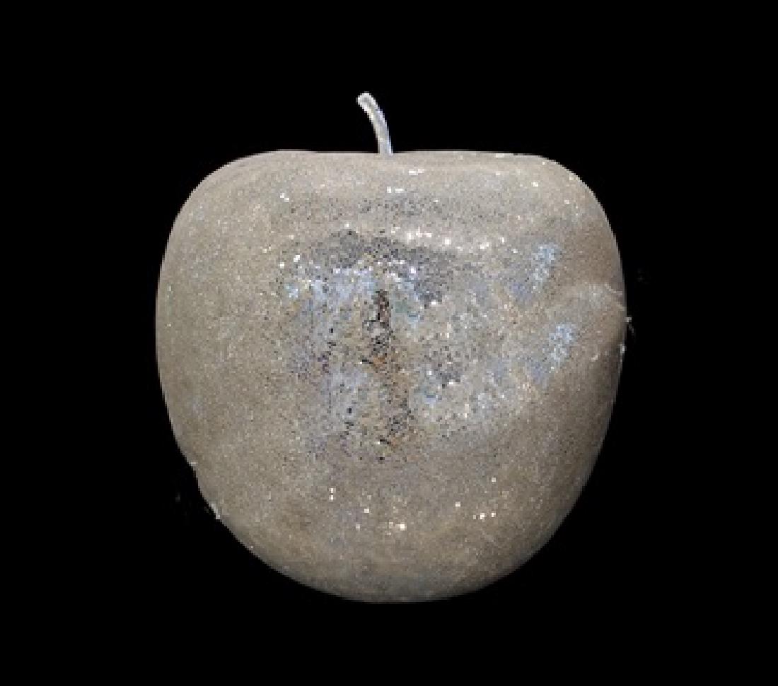 SMALL SILVER MOSIAC APPLE (1 of 1)
