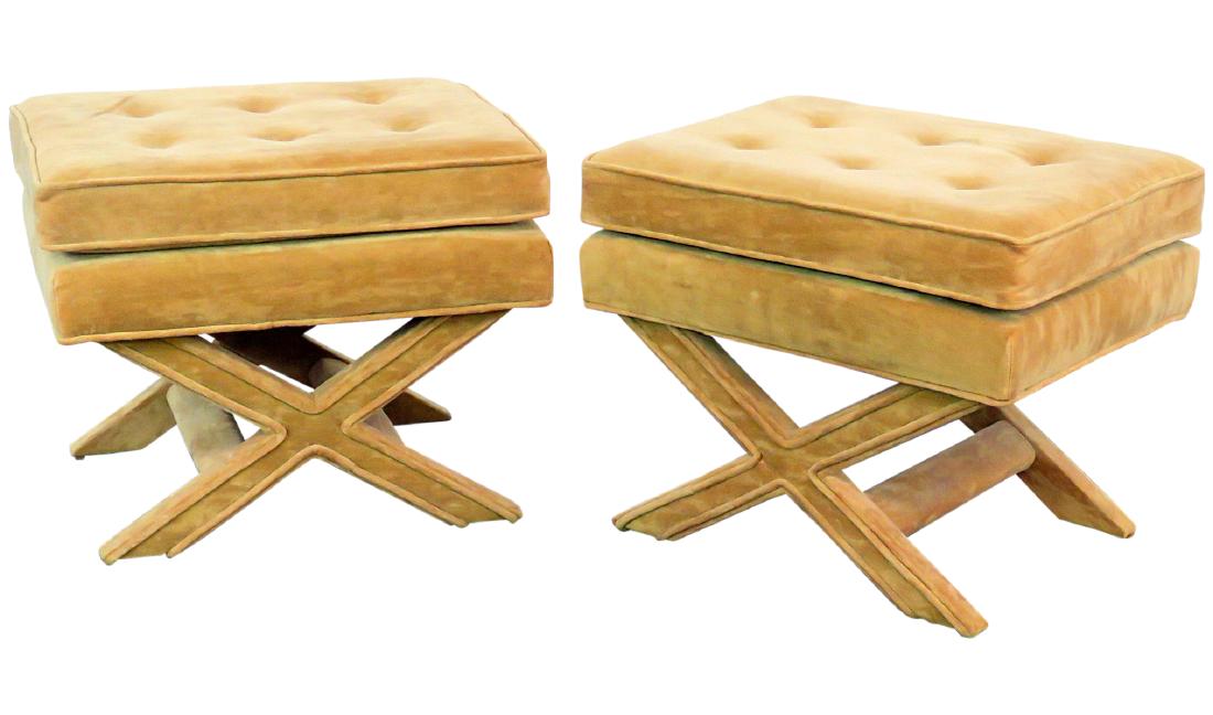 Pair MCM X BENCHES (1 of 3)