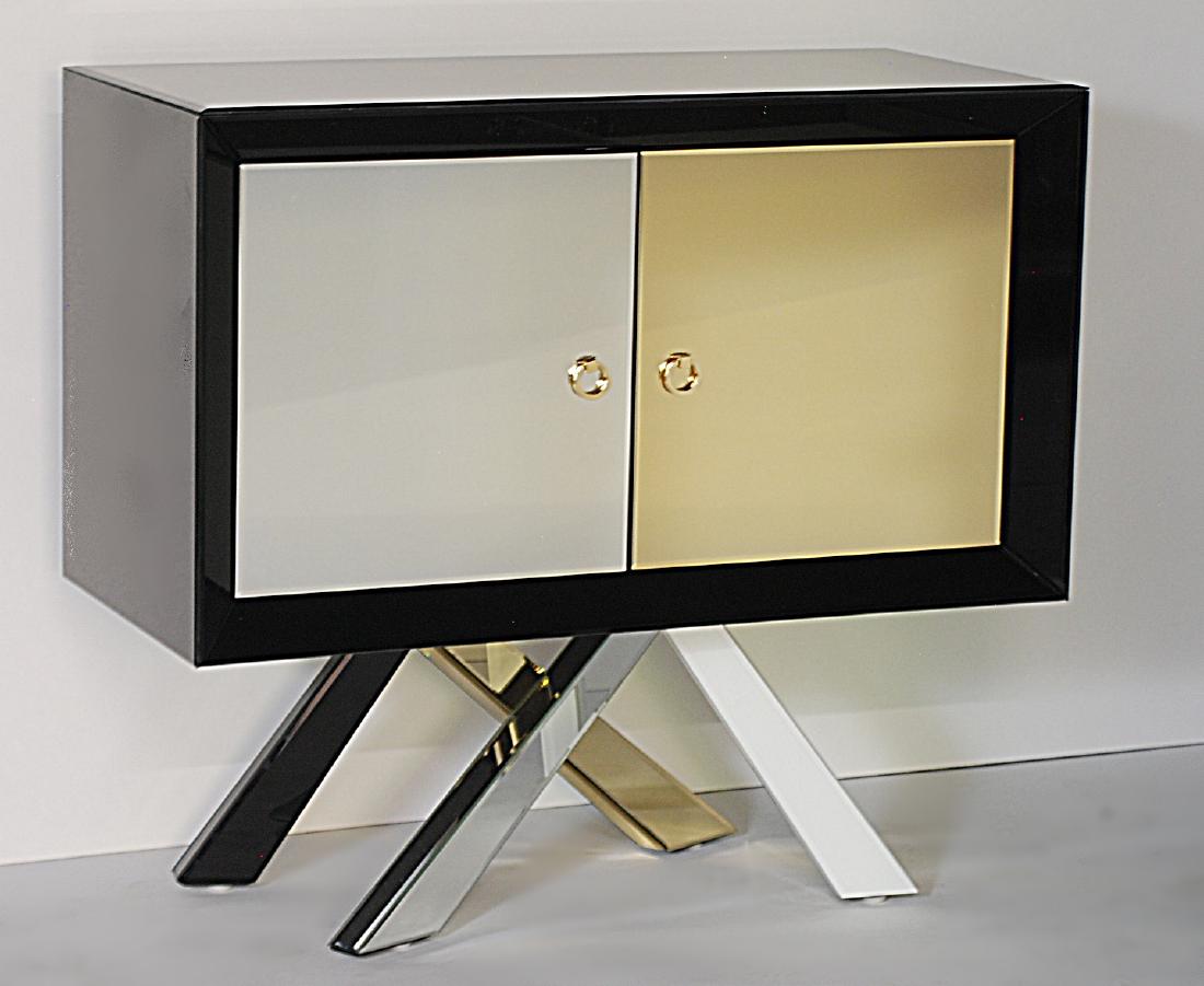 MIRRORED ITALIAN STYLE COMMODE (1 of 4)