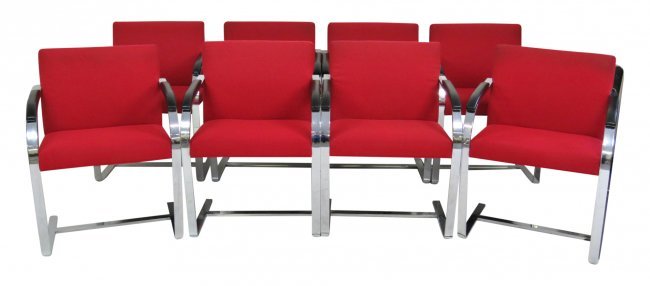 8 BRUNO STYLE CHROME LOUNGE CHAIRS (1 of 7)