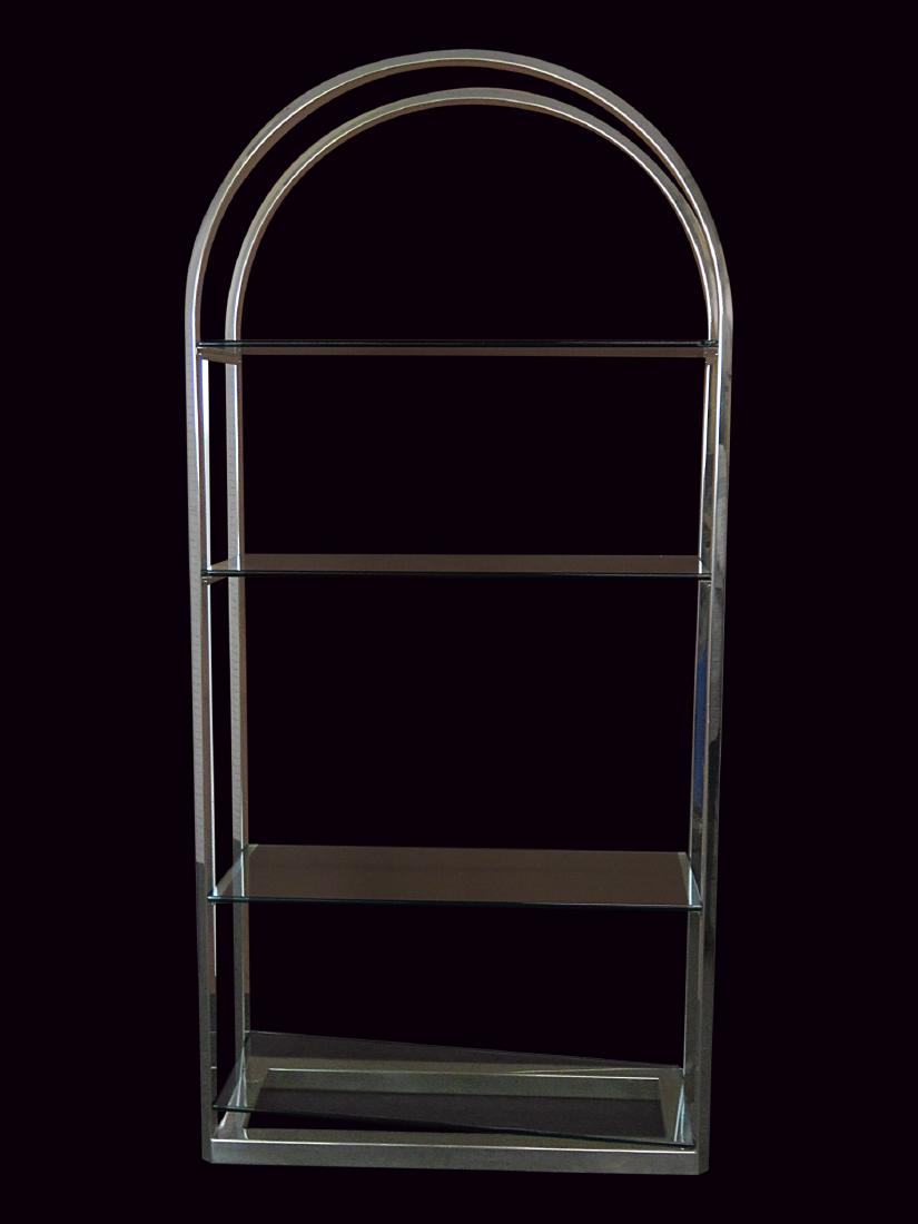 BAUGHMAN STYLE CHROME ETAGERE (1 of 9)