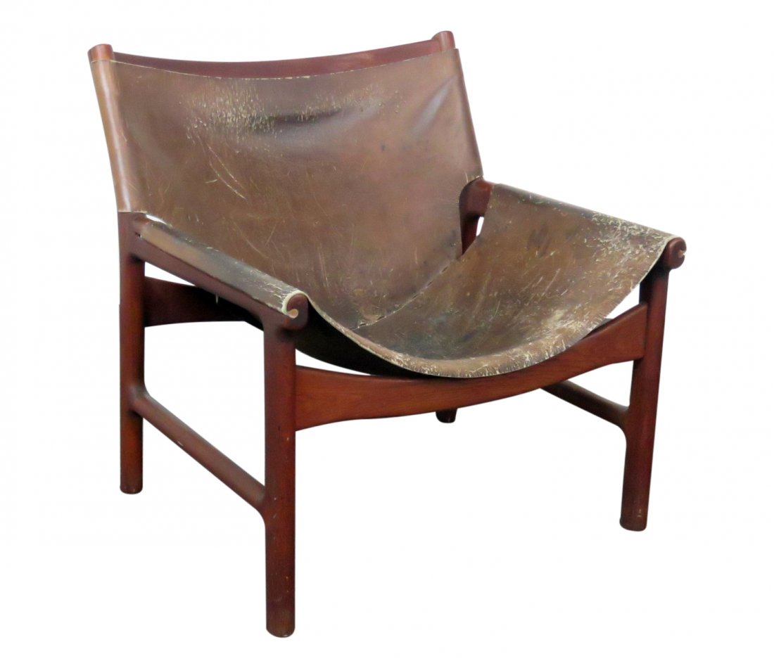 RUSTIC MODERN TEAK CHAIR (1 of 6)