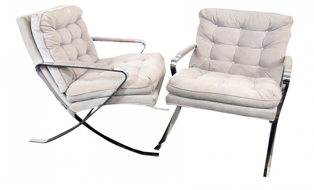 BERNHARDT MCM CHROME X CHAIRS (1 of 3)