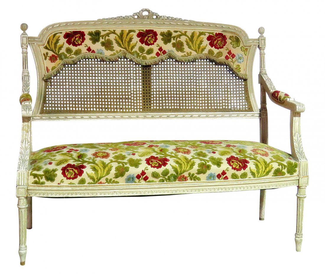 LOUIS XVI STYLE SETTEE (1 of 8)