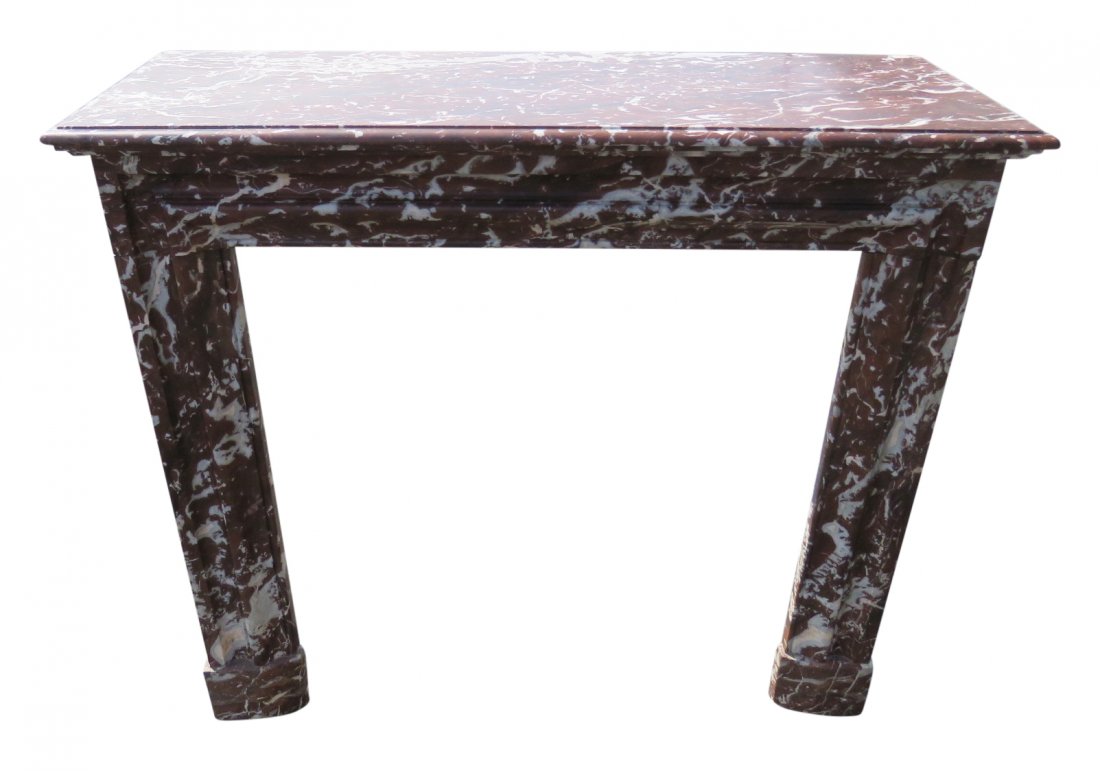 FRENCH ROUGE MARBLE MANTLE (1 of 9)