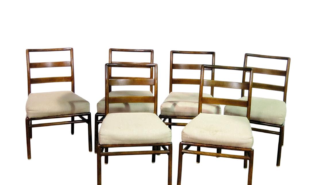 SIX ROB JOHNS GIBBINGS for WIDDICOMB DINING SIDE CHAIRS (1 of 6)