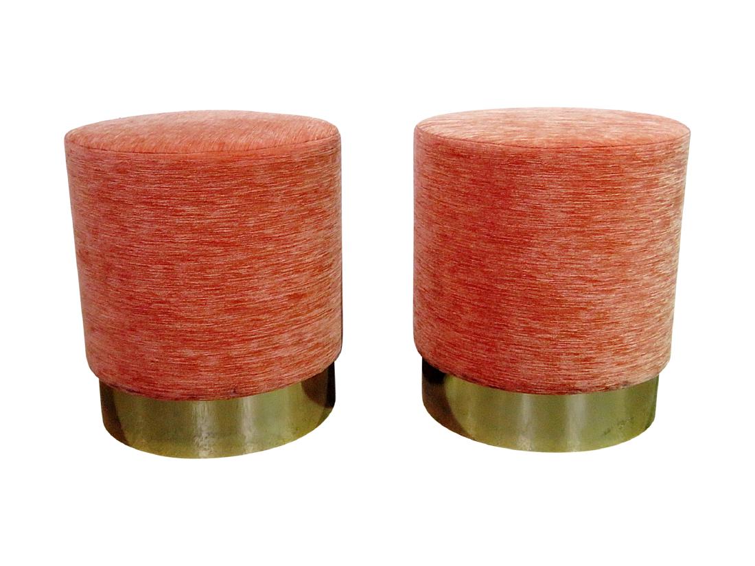 Pair SPRINGER STYLE OTTOMANS (1 of 4)