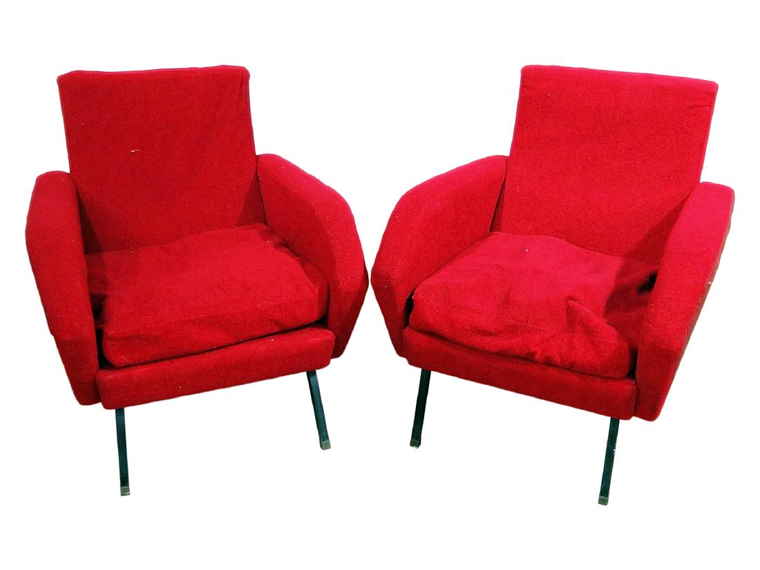 Pair VINTAGE ITALIAN ARM CHAIRS (1 of 8)