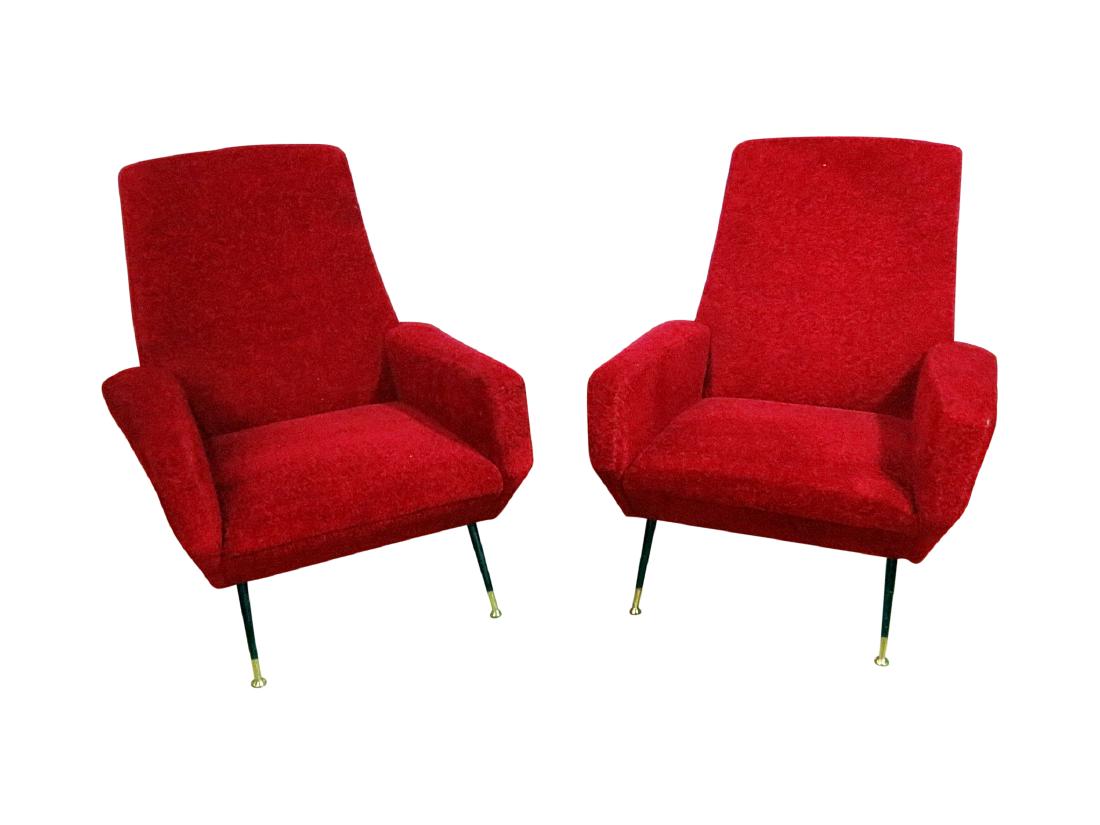 Pair "CASA DELLA POLTRONA" BONINO CORTEMILIA ARM CHAIRS (1 of 7)