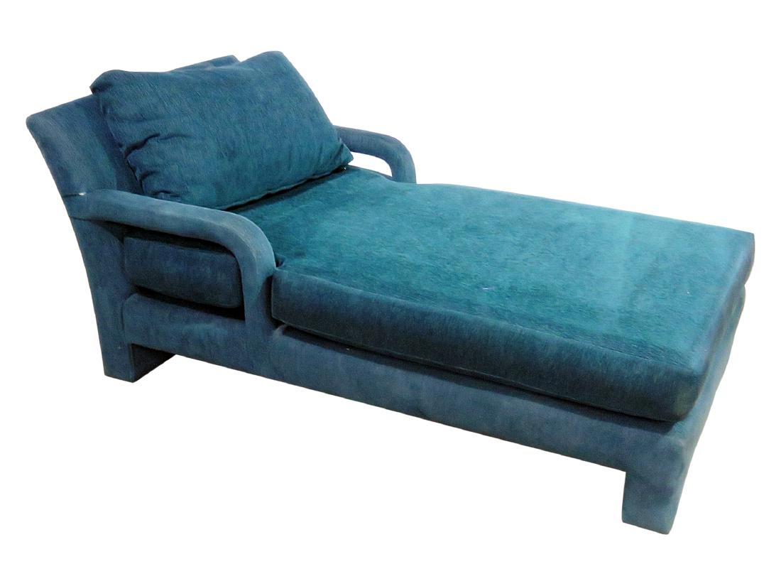 PARSONS STYLE CHAISE LOUNGE CHAIR (1 of 9)