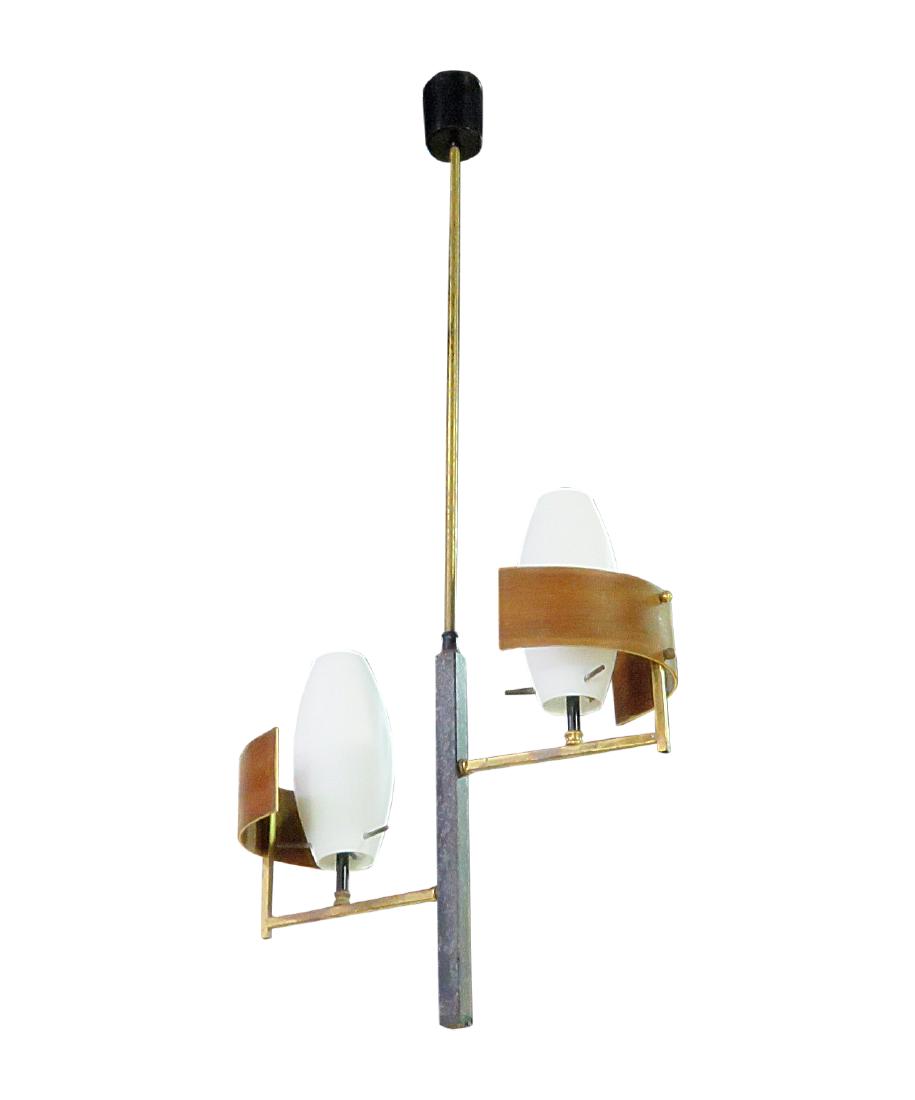 ITALIAN TWO LIGHT HANGING LIGHT (1 of 8)