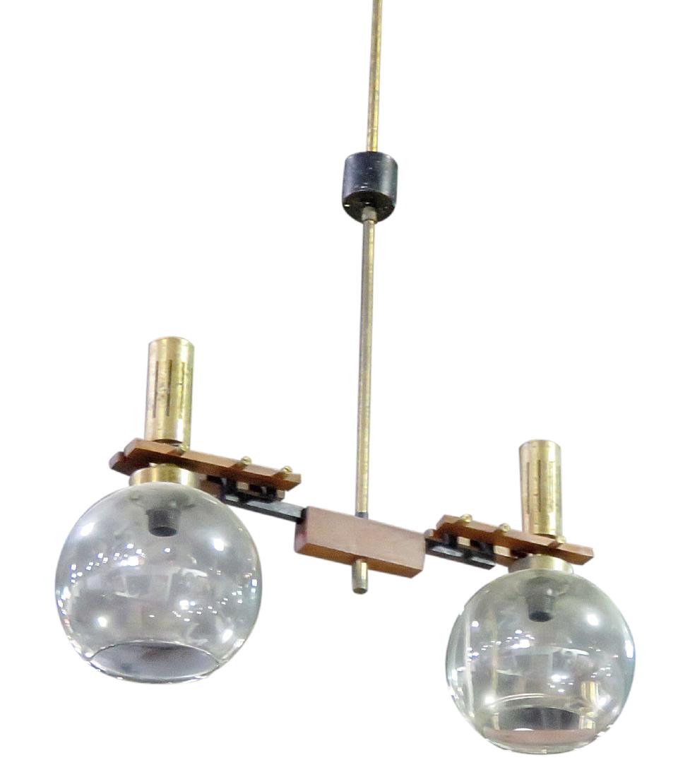 ITALIAN TWO GLOBE CHANDELIER (1 of 4)