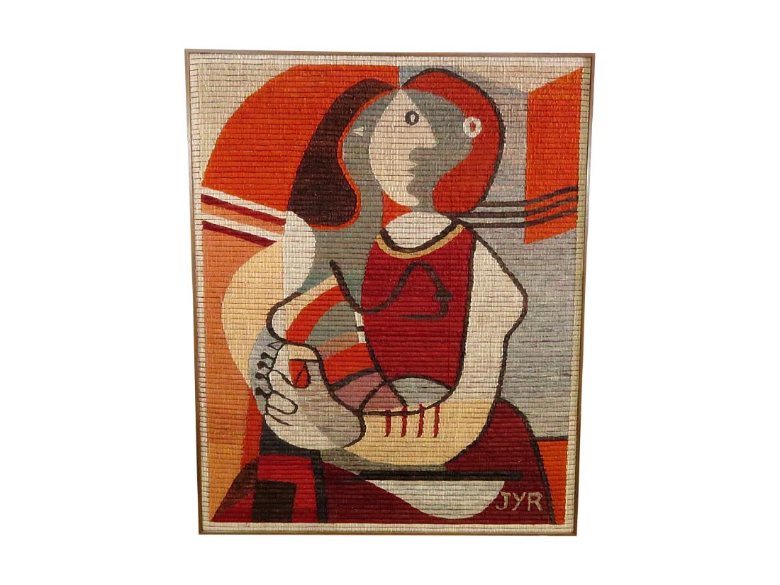 MID CENTURY MODERN TAPESTRY ARTWORK (1 of 9)