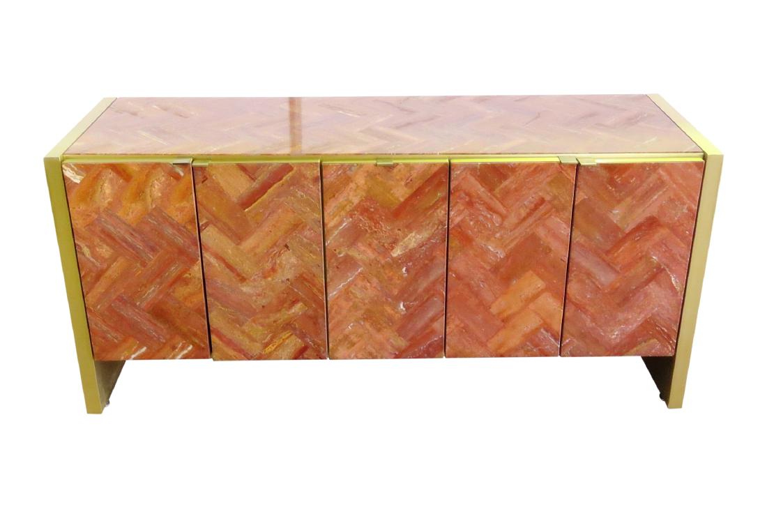 BRASS & MARBLE SIDEBOARD by ELLO (1 of 11)