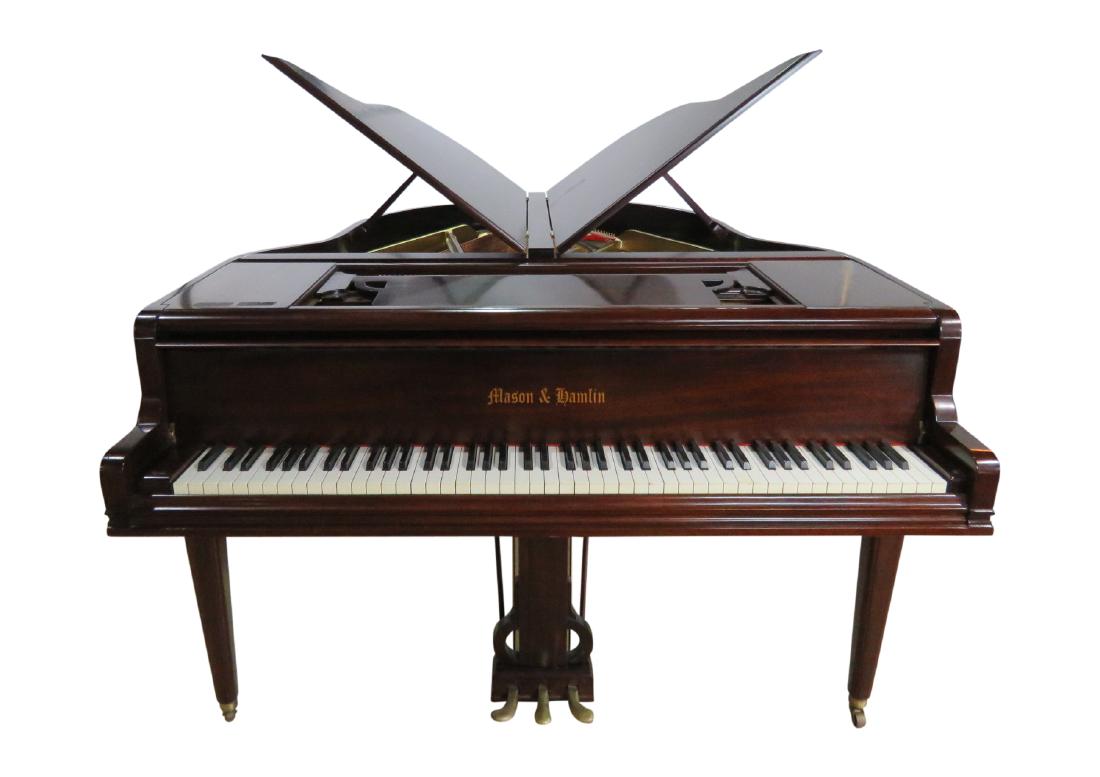MASON AND HAMLIN BUTTERFLY PIANO: 88 keys. 38 1/4" h x 55 1/4" w x 60 1/2" d.