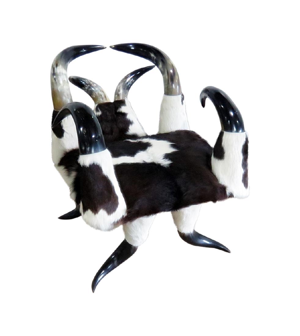 COWBOY HORN STYLE ACCENT CHAIR (1 of 10)