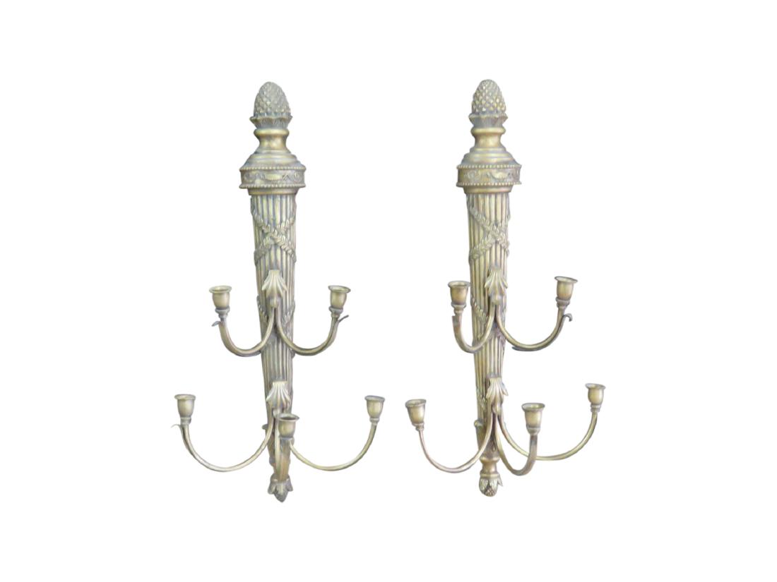 Pair NAPOLEONIC STYLE WALL SCONCES (1 of 11)