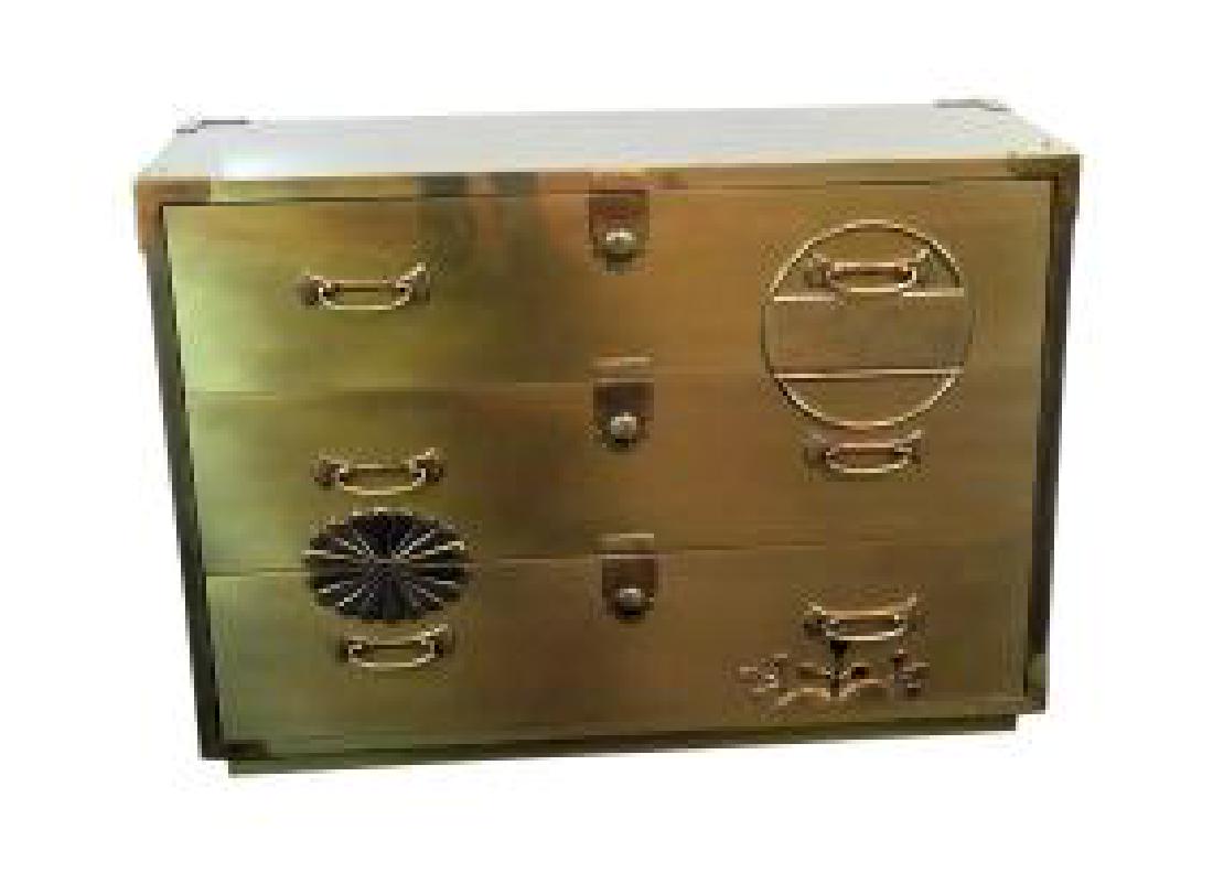 BRASS MASTERCRAFT ASIAN INFLUENCED CHEST (1 of 6)