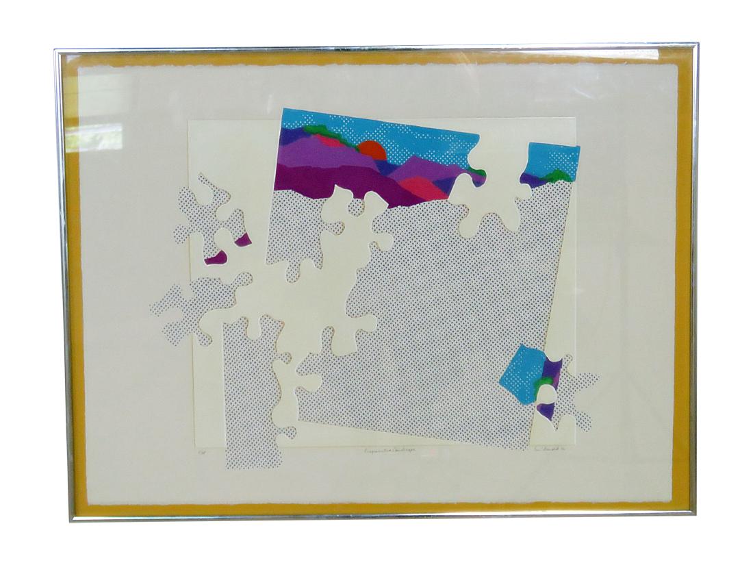 MID CENTURY MODERN LITHOGRAPH (1 of 5)