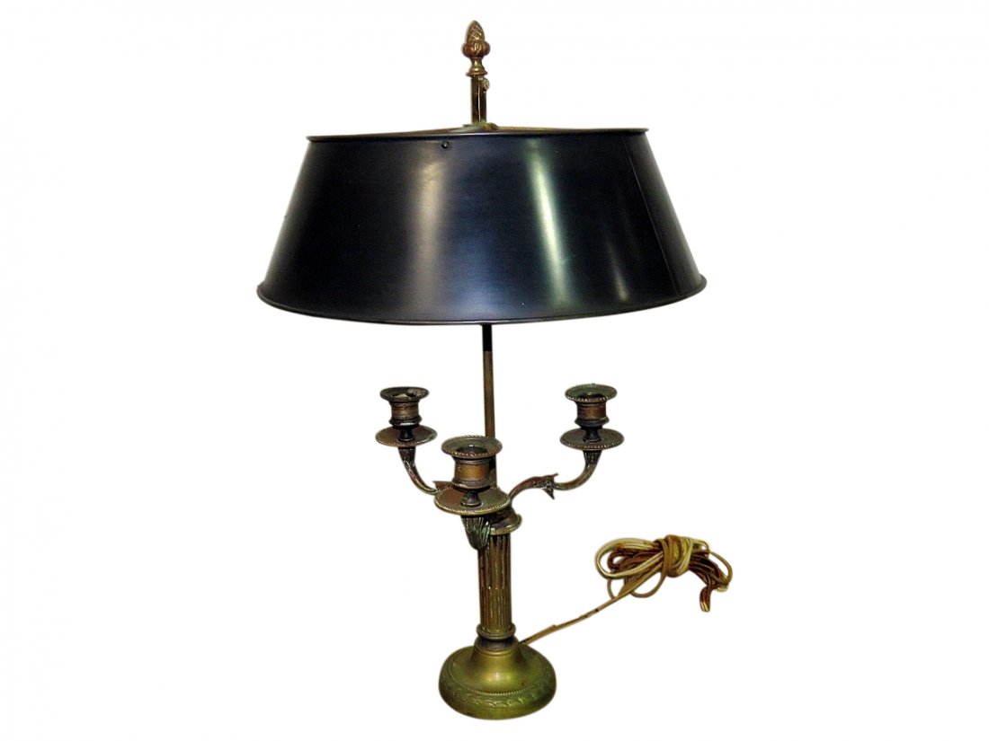 TOLE SHADE BOUILLOTTE LAMP (1 of 10)