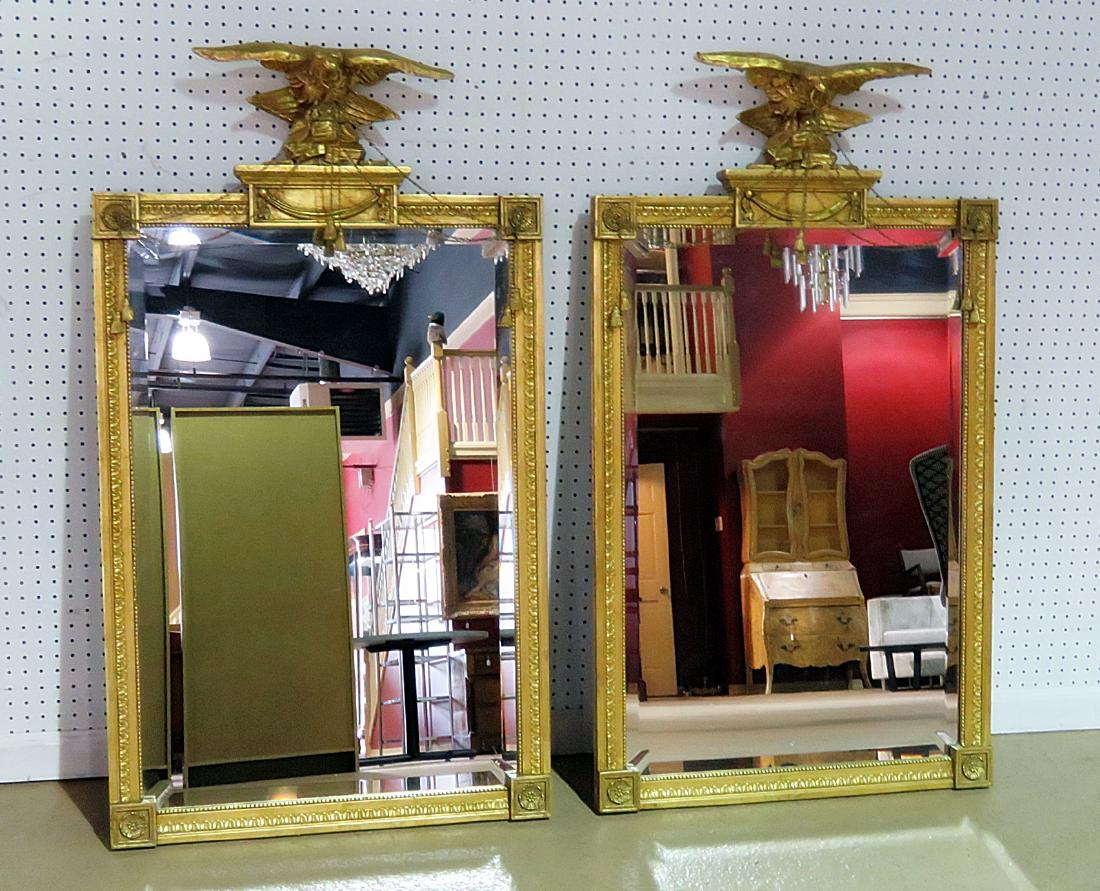 Pair REGENCY STYLE MIRRORS (1 of 9)