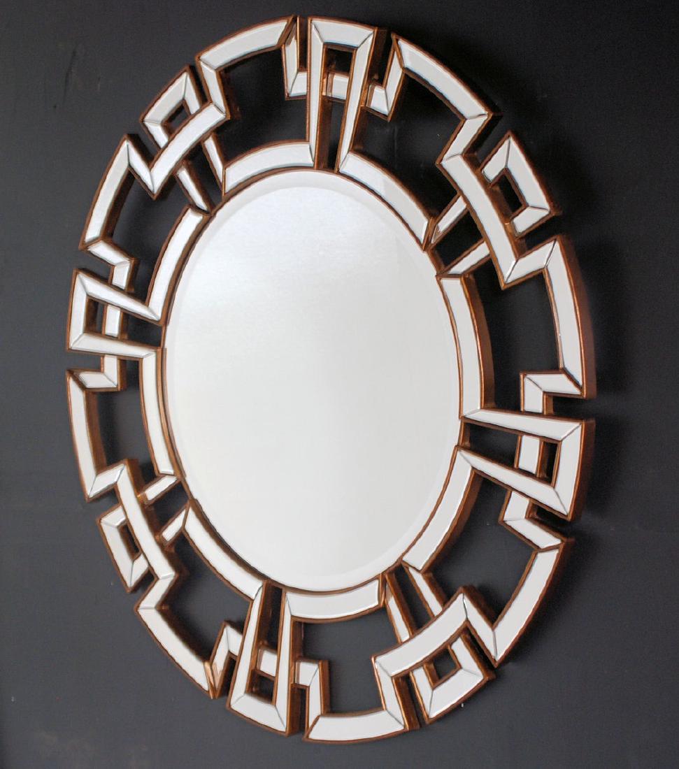 JAMES MONT STYLE ASIAN MODERN GREEK KEY MIRROR (1 of 2)