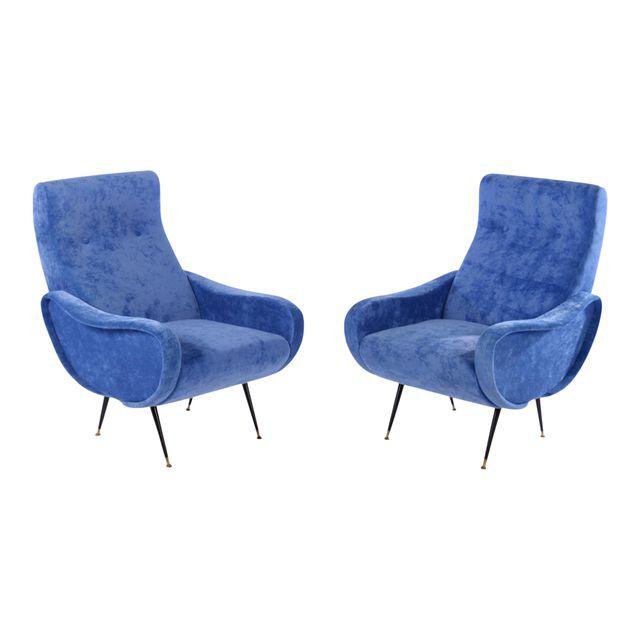 Pair MARCO ZANUSO STYLE LADY CHAIRS (1 of 4)