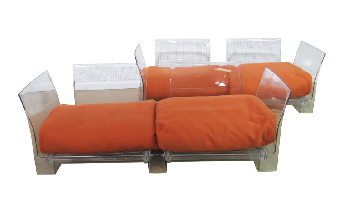 Pair P. LISSONI for KARTELL LUCITE LOVESEATS (1 of 10)