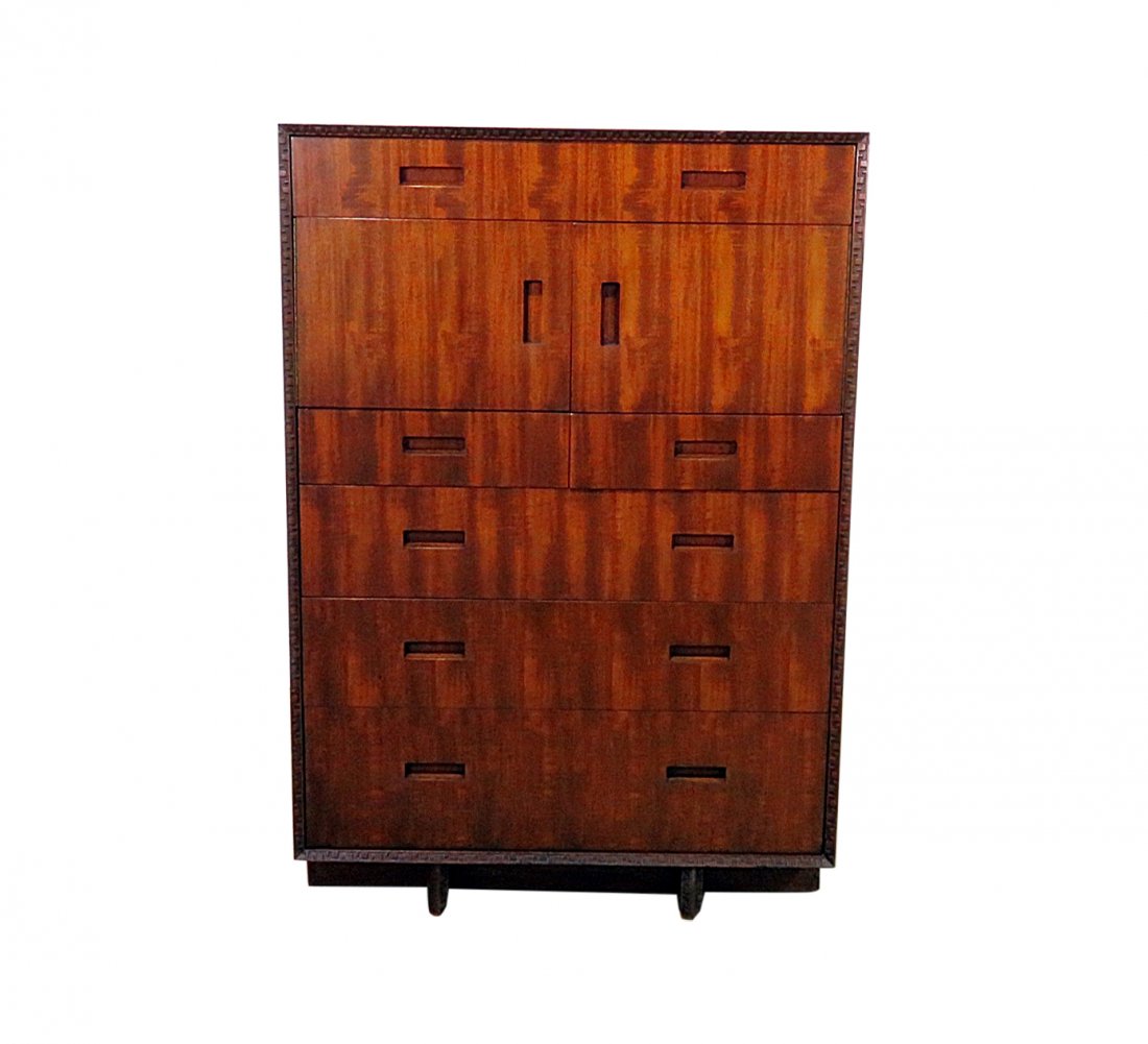 FRANK LLOYD WRIGHT for HENREDON HIGH CHEST (1 of 13)