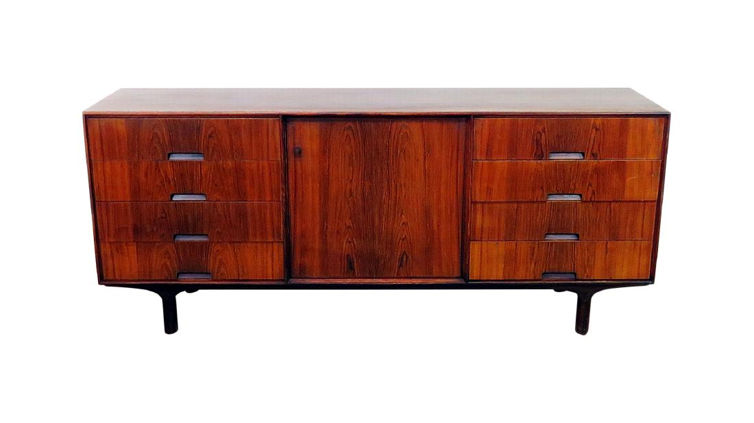 SWEDISH MODERN ROSEWOOD SIDEBOARD (1 of 12)