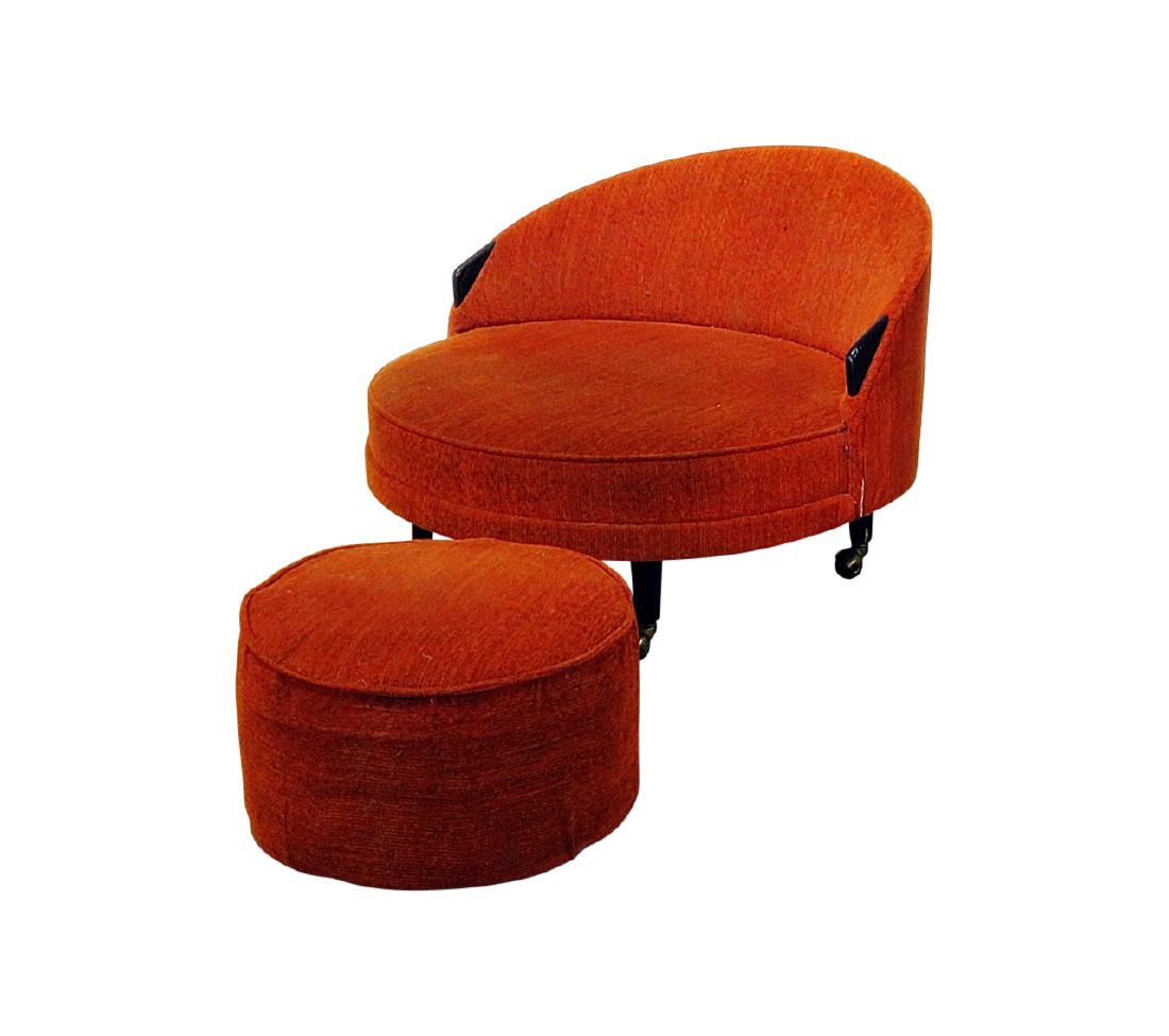MCM LOUNGE CHAIR & OTTOMAN attr. ADRIAN PEARSALL (1 of 8)