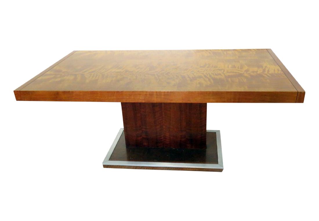 BAUGHMAN STYLE DINING TABLE with 2 LEAVES (1 of 11)