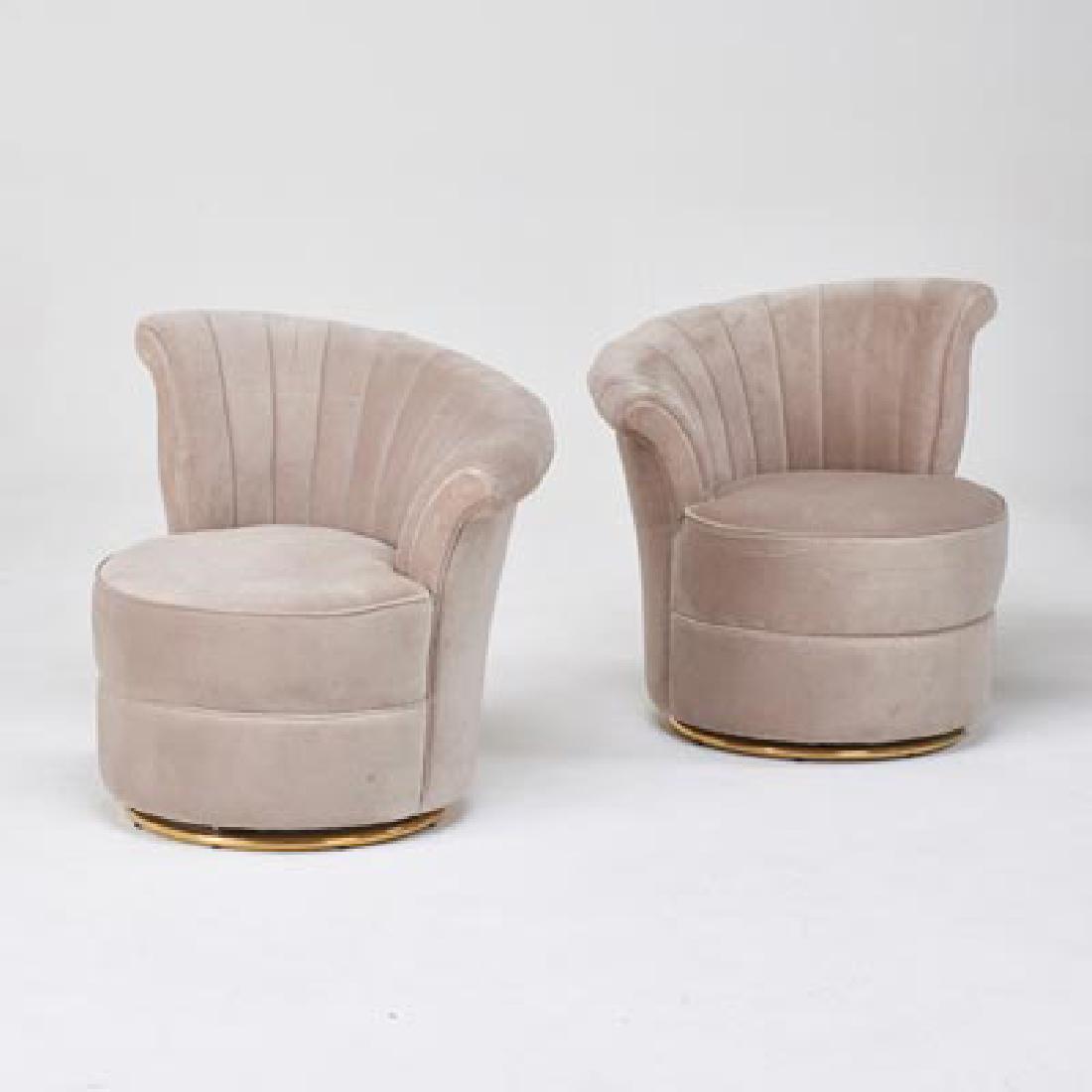 Pair ART DECO STYLE CORKSCREW CHAIRS (1 of 5)