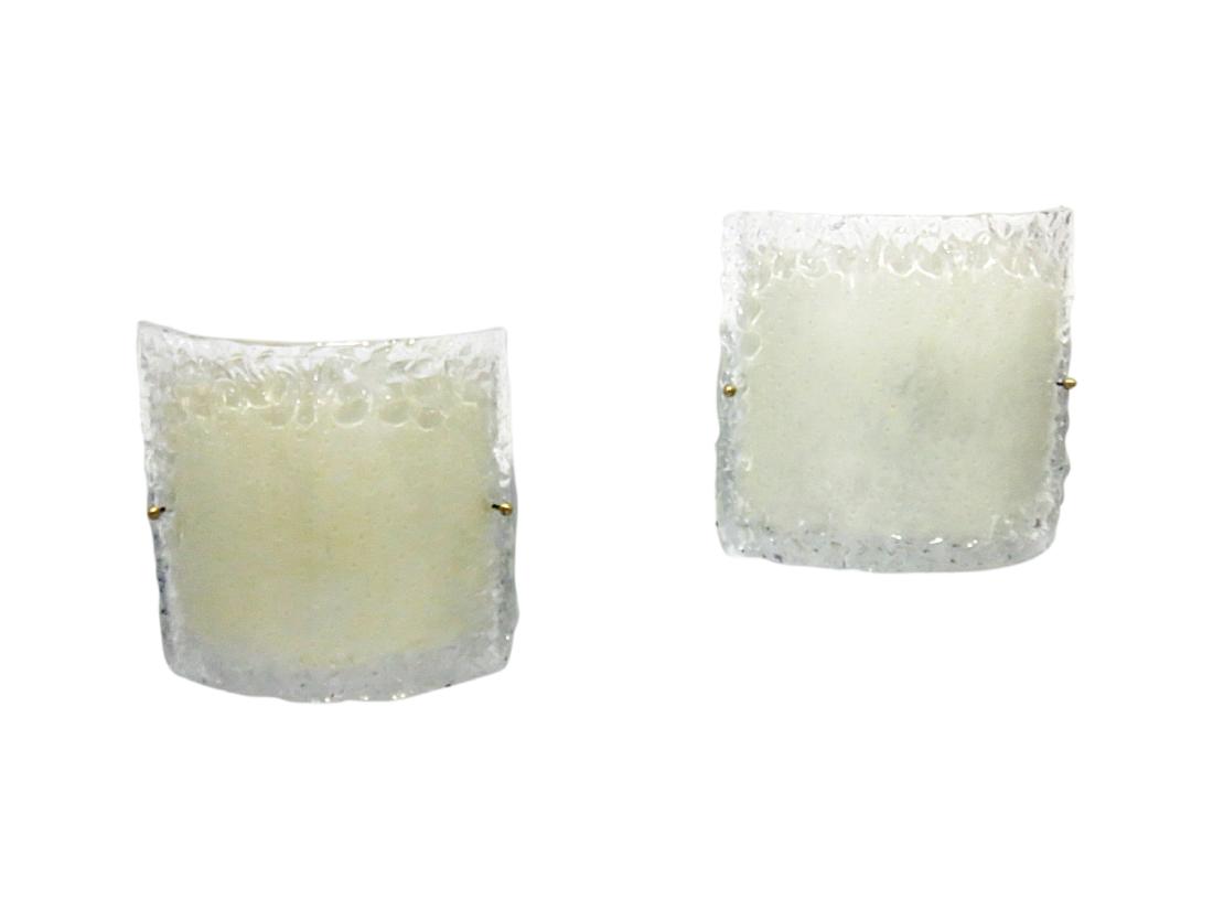 Pair MURANO GLASS SCONCES (1 of 4)