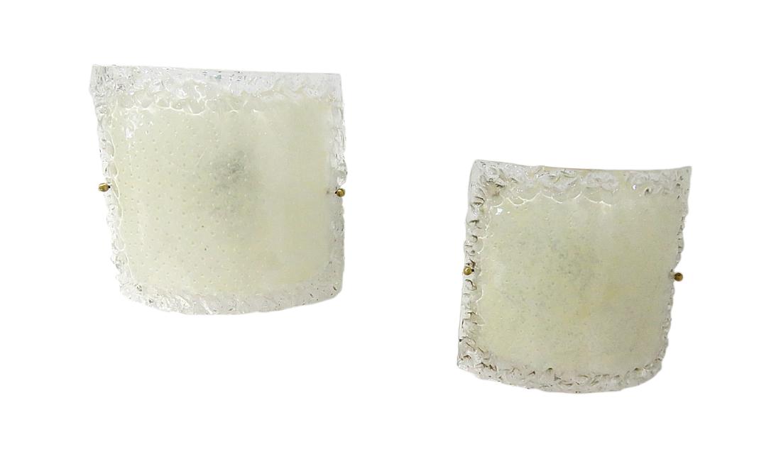Pair MURANO GLASS SCONCES (1 of 4)