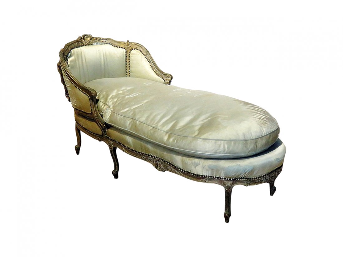 LOUIS XV STYLE CHAISE LOUNGE (1 of 9)