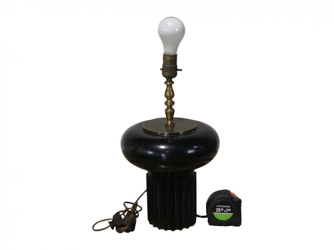 JAMES MONT EBONIZED TABLE LAMP (1 of 10)