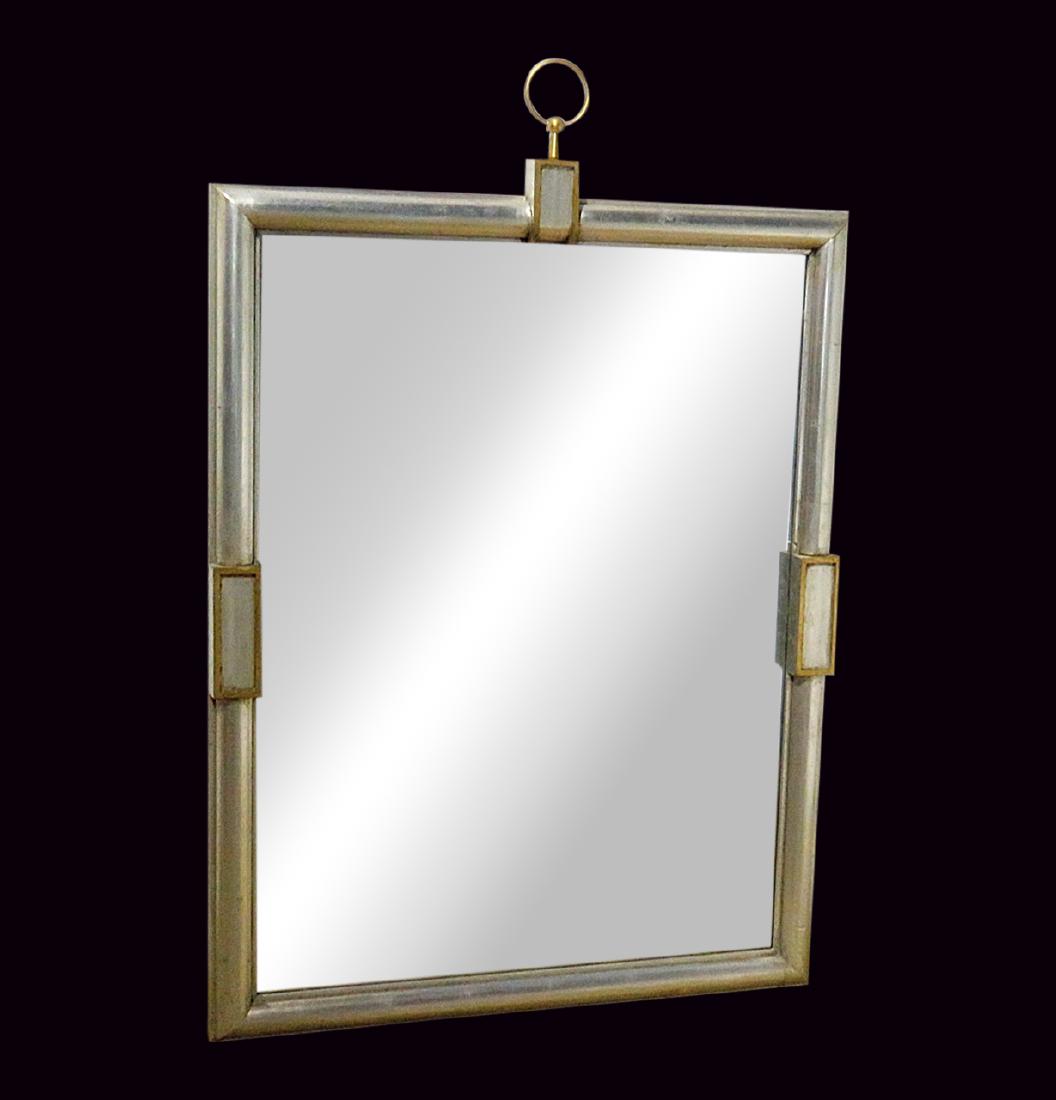 SILVER & GOLD LEAF FRAMED MIRROR manner PARZINGER (1 of 13)