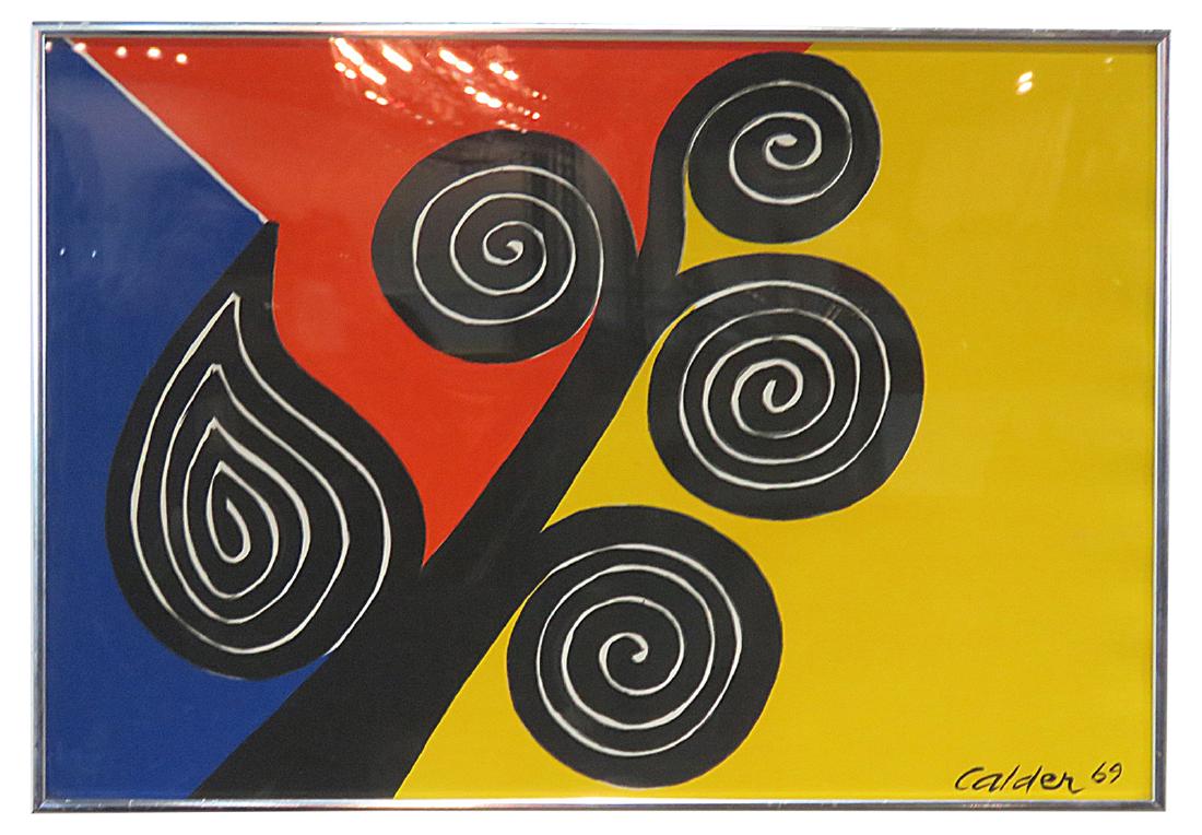SIGNED CALDER LITHOGRAPH (1 of 7)