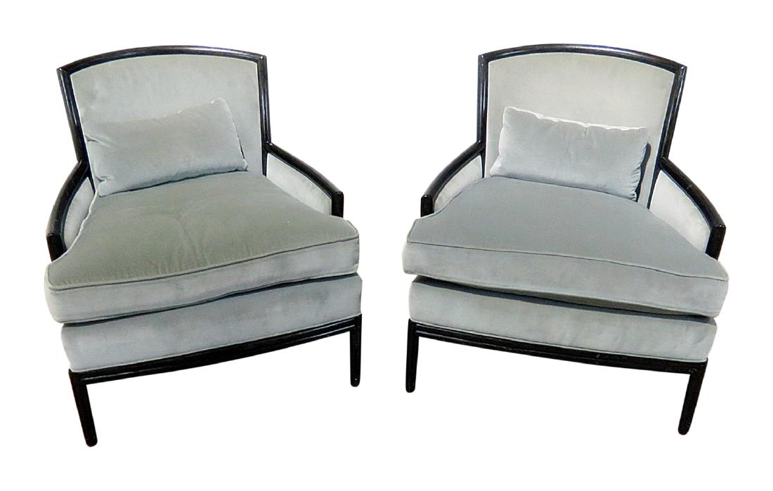 Pair PAUL MCCOBB STYLE LOUNGE CHAIRS (1 of 14)