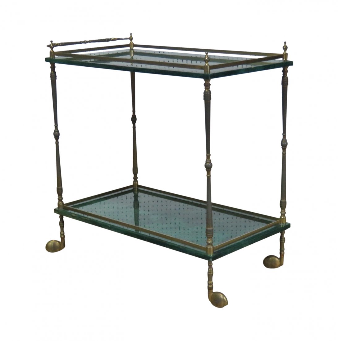 ALDO TURA PARCHMENT TOP BAR CART (1 of 9)