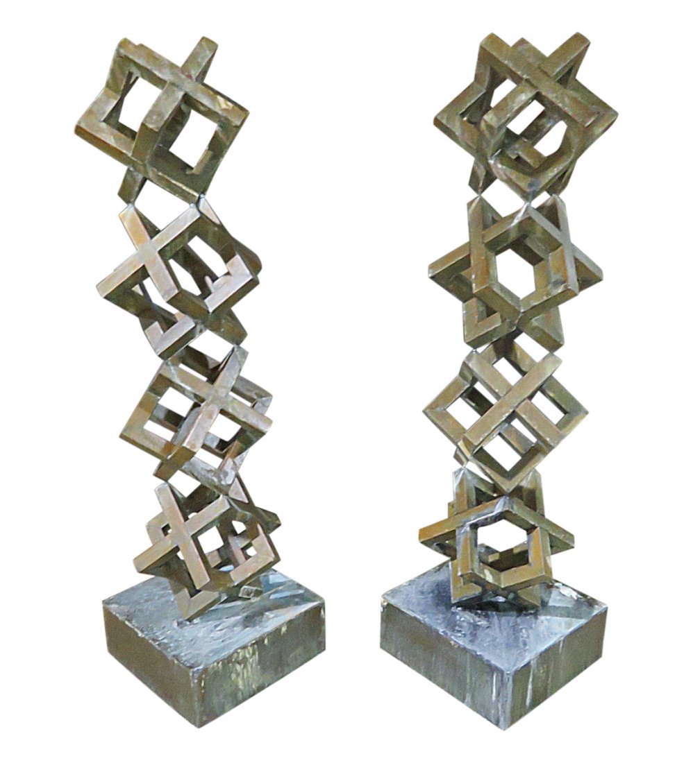Pair ABSTRACT SCULPTURES (1 of 10)