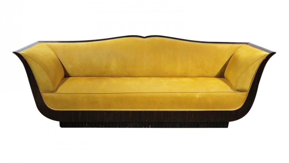 FRENCH DECO SOFA signed E. DURU MEUBLES D'ART (1 of 14)