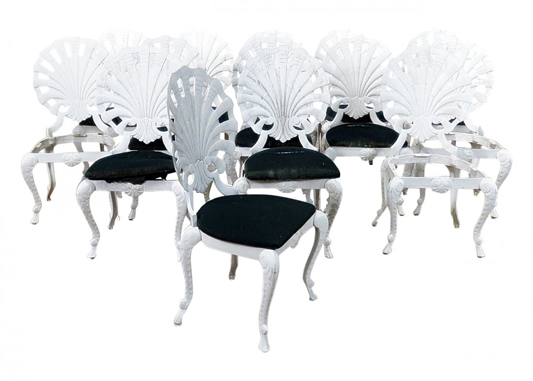 18 SERGE ROCHE STYLE METAL CHAIRS (1 of 16)