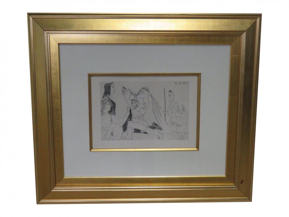 PICASSO ETCHING OF NUDES (1 of 10)