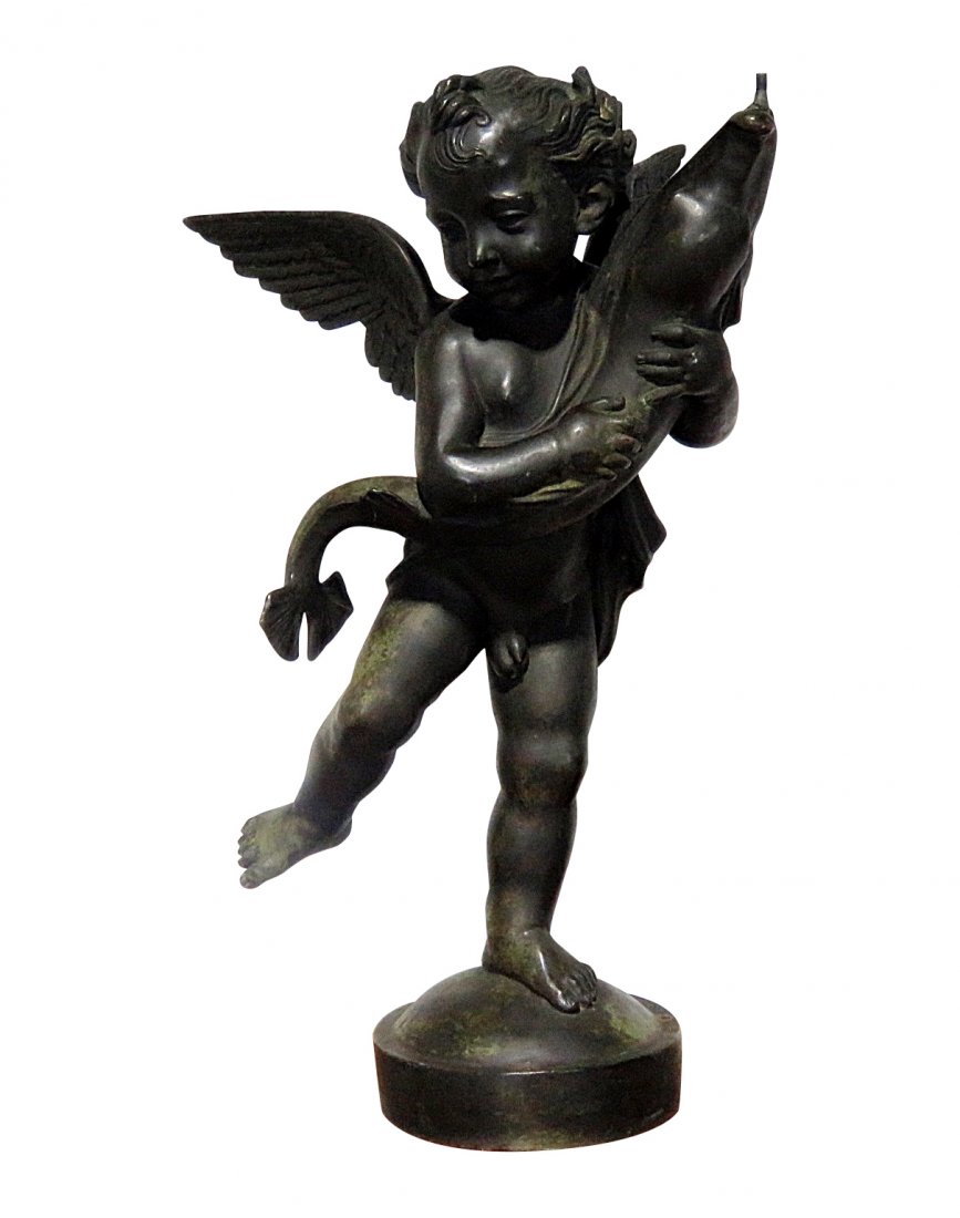BRONZE FIGURAL PUTTI FOUNTAIN (1 of 9)