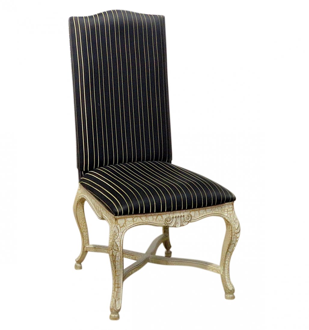 LOUIS XV STYLE PAINT DECORATED CHAIR (1 of 10)