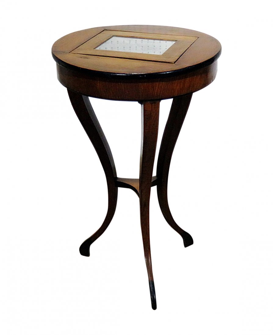 ANTIQUE WALNUT PEDESTAL TABLE (1 of 13)