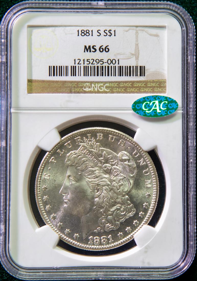 1881-S MORGAN SILVER DOLLAR $1 (1 of 2)
