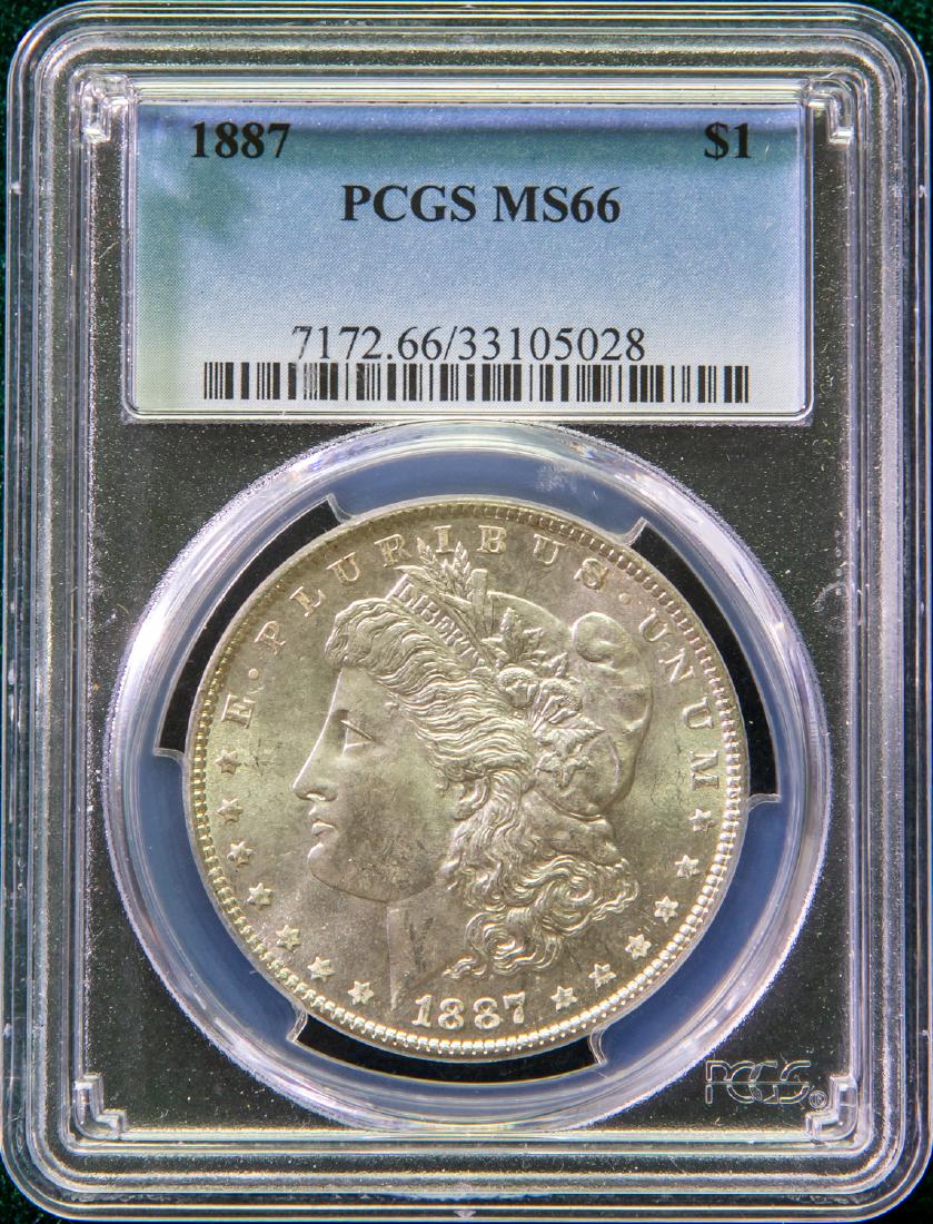 1887 MORGAN SILVER DOLLAR $1 (1 of 2)